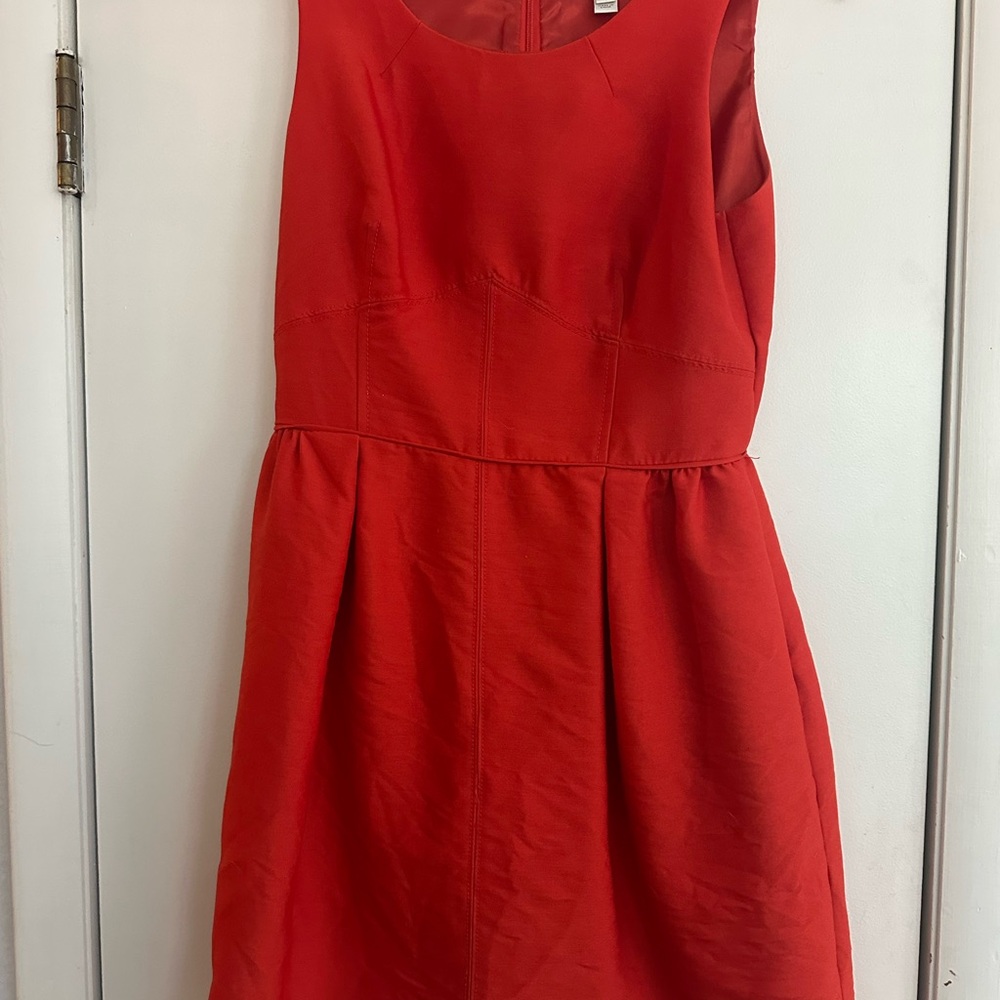 J. Crew Vibrant Red Mini Dress